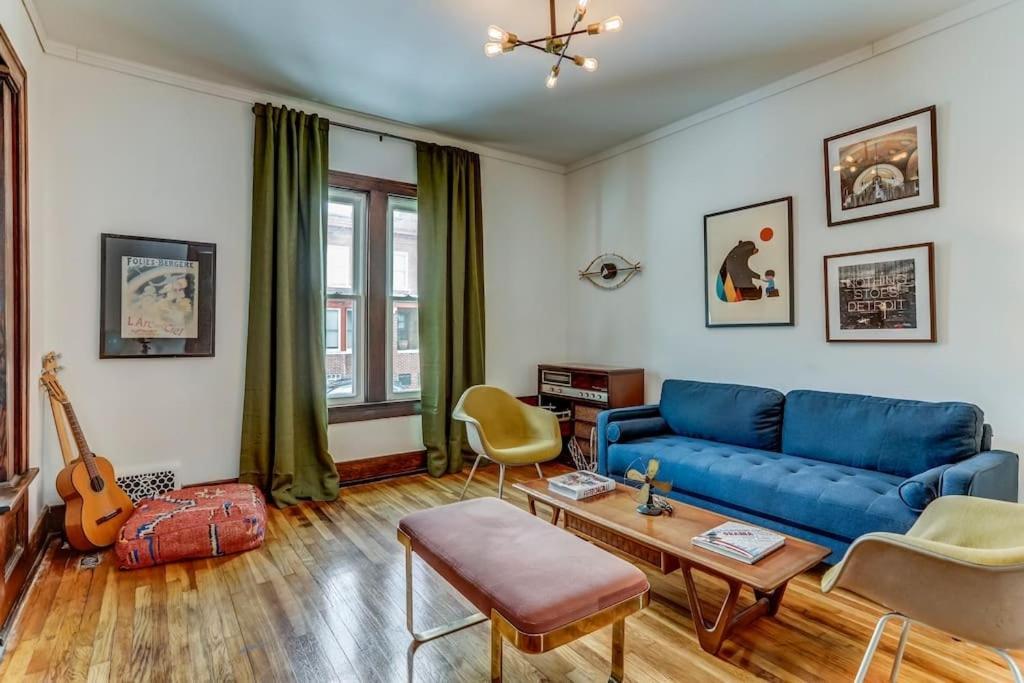디트로이트 Luxe Mid-Century Styled Historic Townhouse #1 빌라 외부 사진